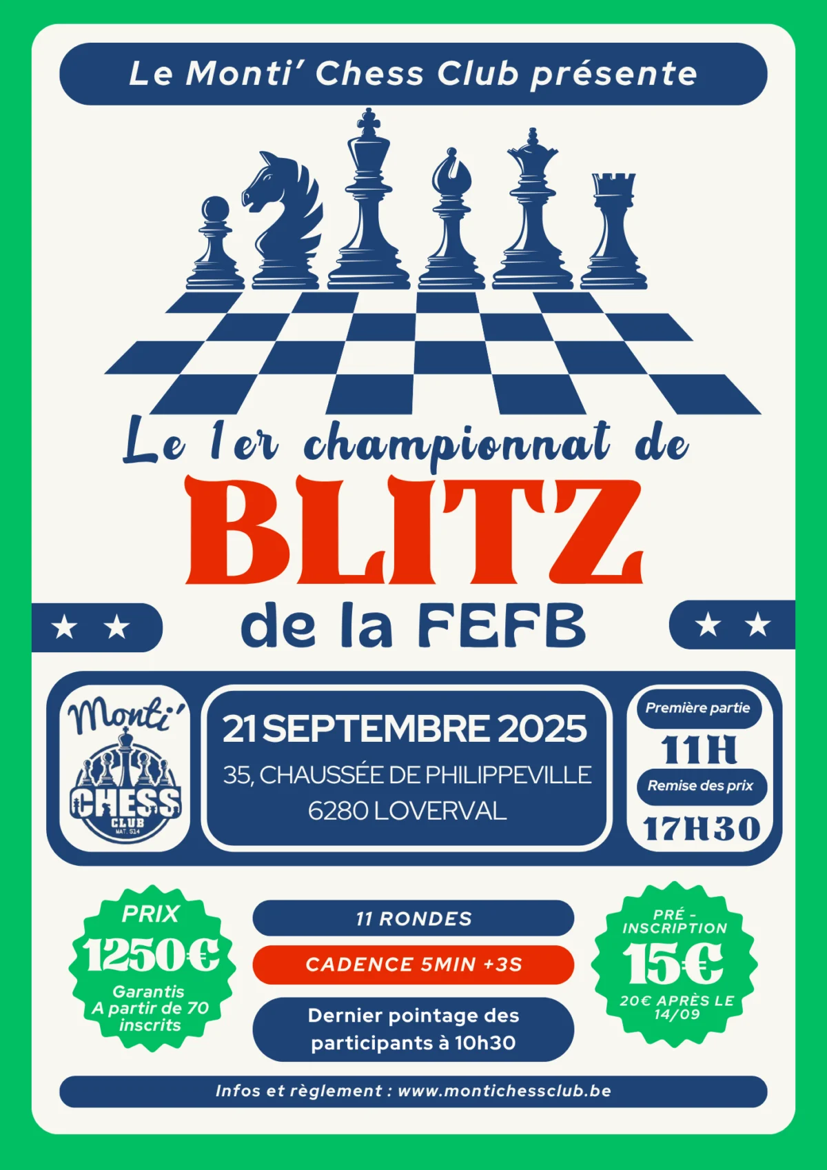 1er championnat de Blitz de la FEFB
